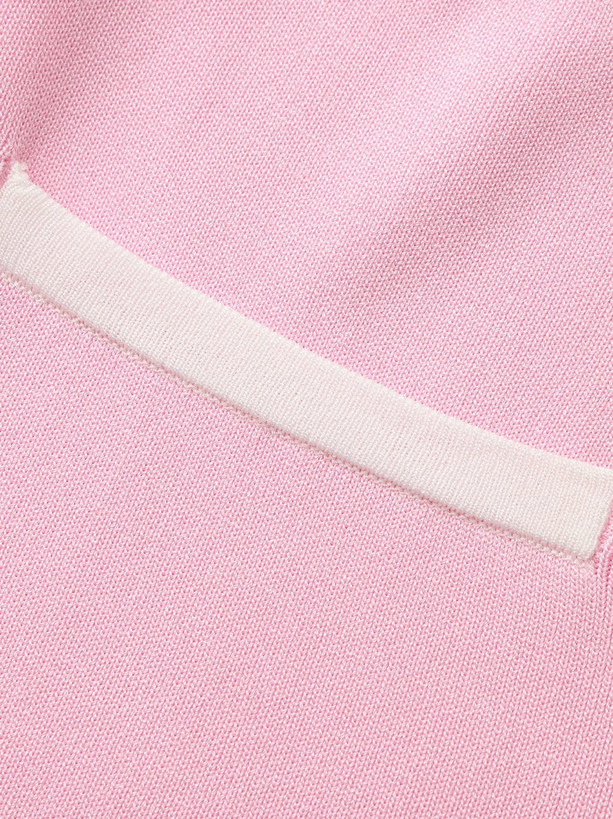 Nana Jacqueline Pink Contrast A-Line Skirt Pink