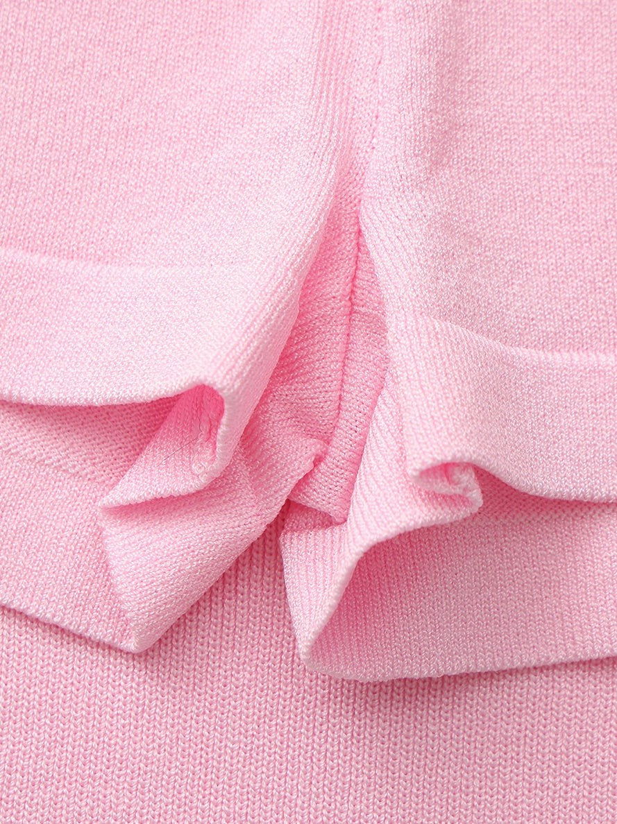 Nana Jacqueline Pink Contrast A-Line Skirt Pink