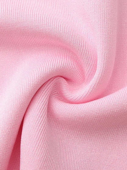Nana Jacqueline Pink Contrast A-Line Skirt Pink