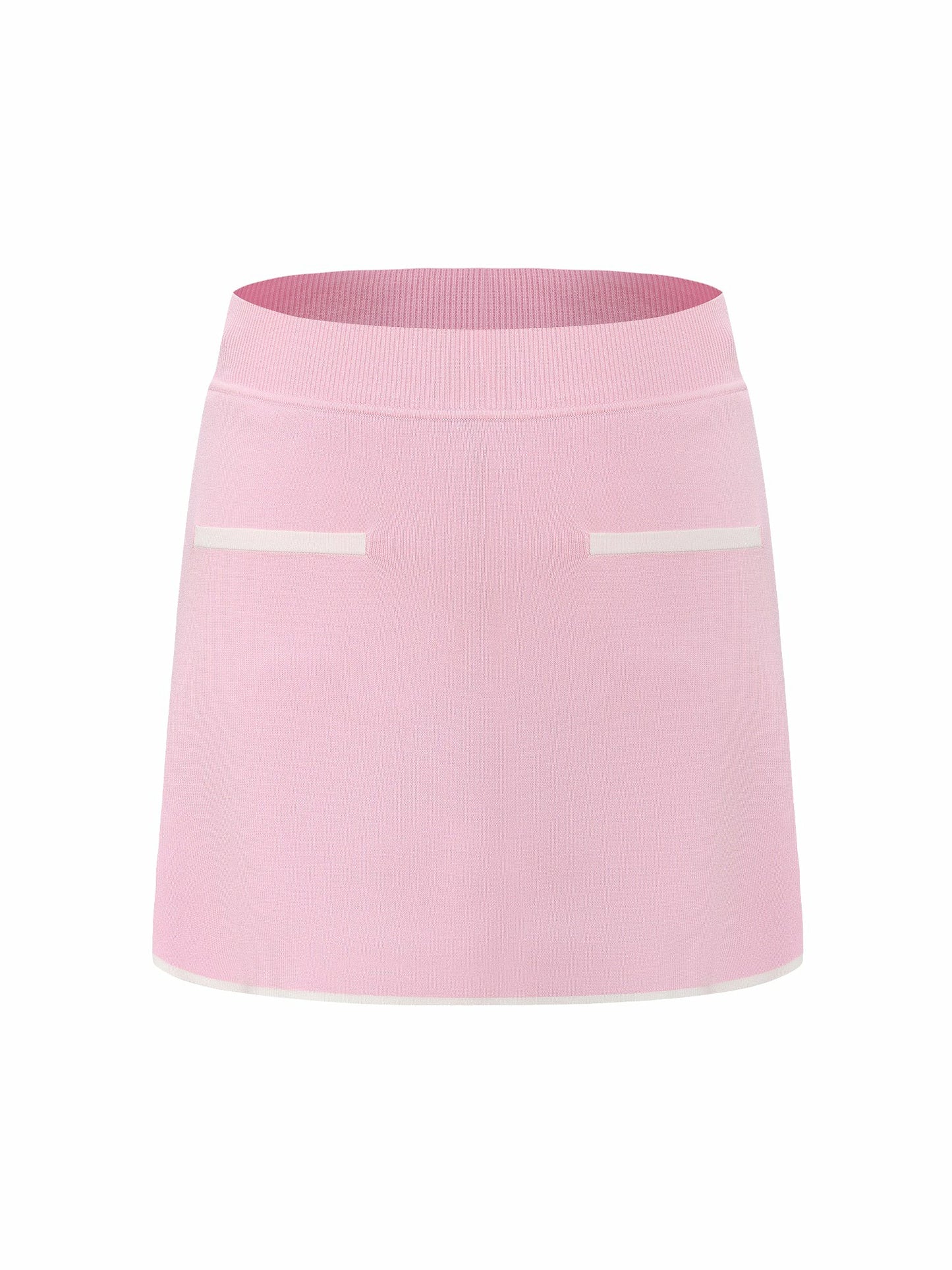 Nana Jacqueline Pink Contrast A-Line Skirt Pink