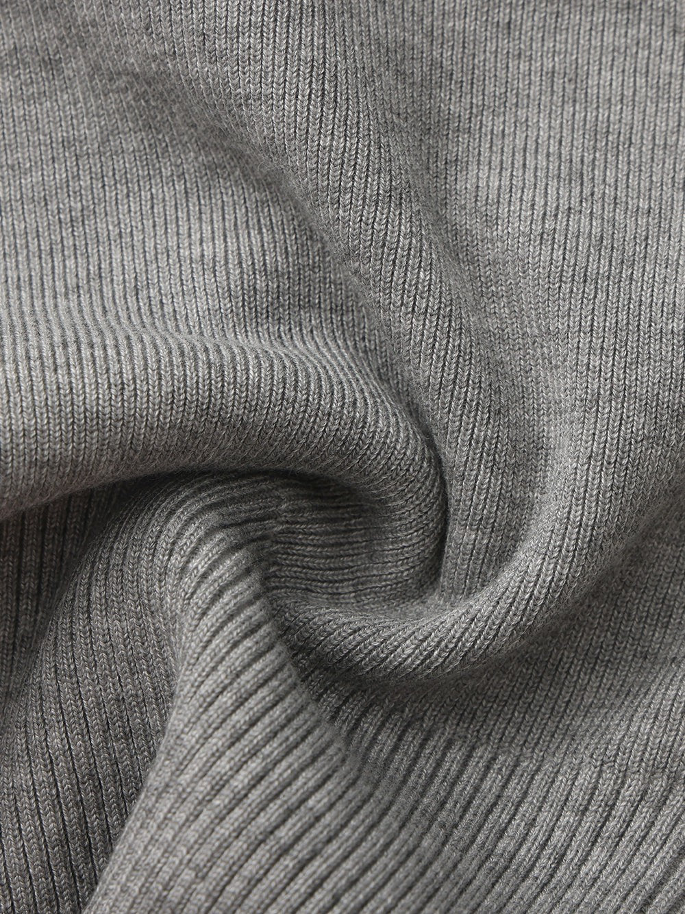 Nana Jacqueline Grey Contrast-Trim Knit Top with Pearl Buttons Grey