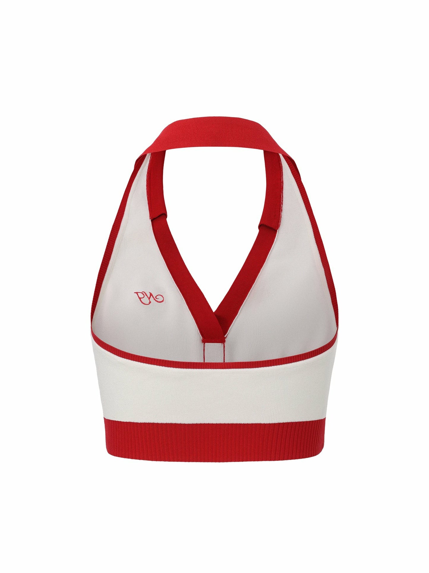 Nana Jacqueline White Contrast Halter Knit Top White