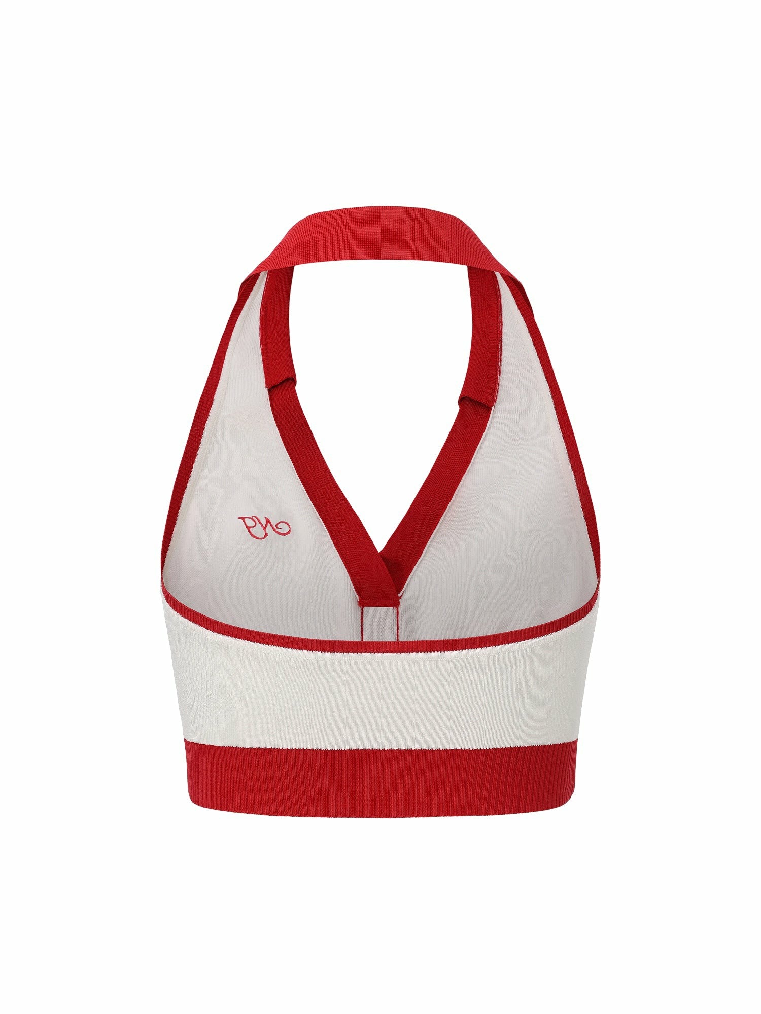 Nana Jacqueline White Contrast Halter Knit Top White