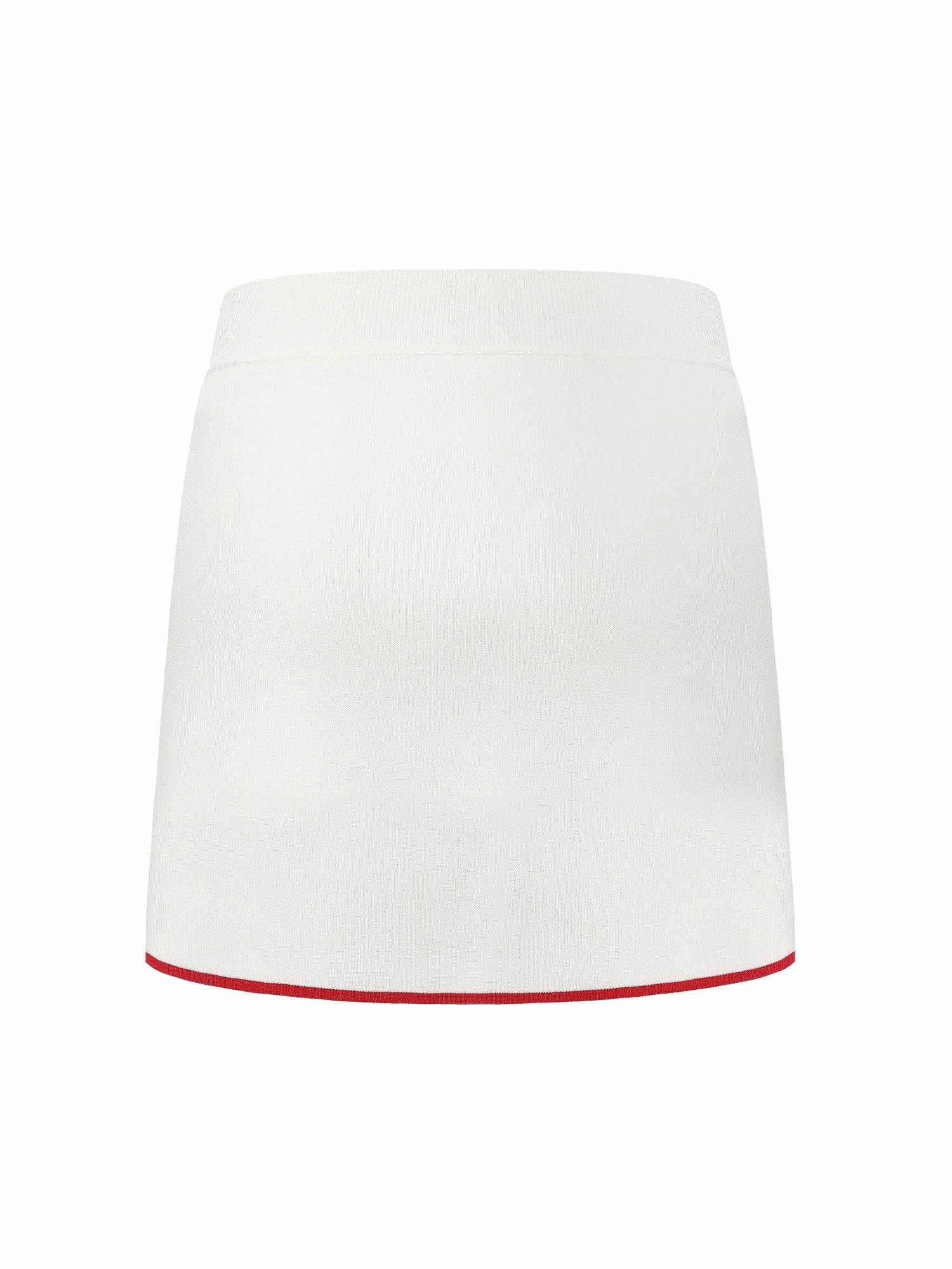 Nana Jacqueline White Contrast A-Line Skirt White