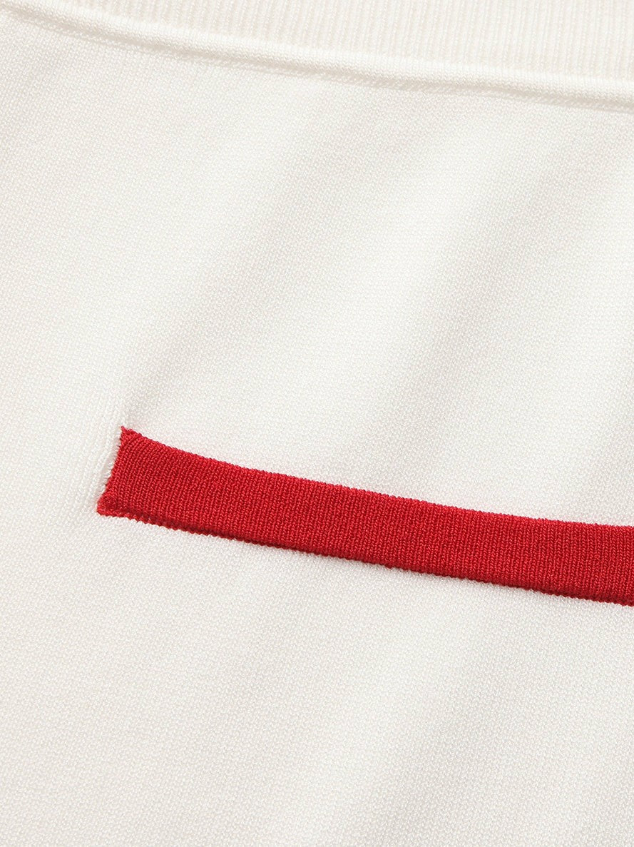 Nana Jacqueline White Contrast A-Line Skirt White