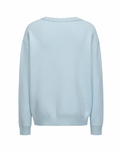 Nana Jacqueline Carrie Cardigan: Blue Cardigan for Country Club Brunch Blue
