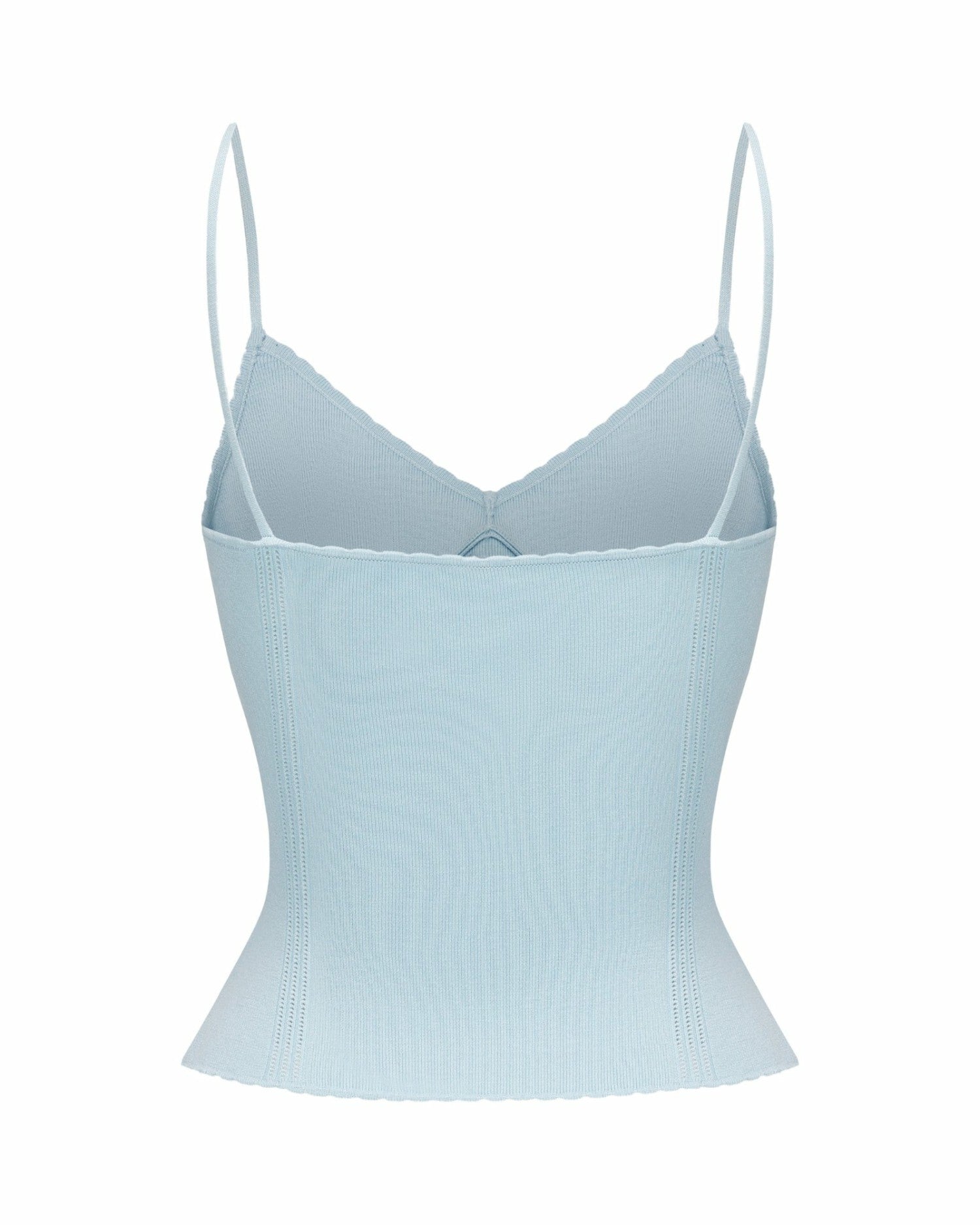 Nana Jacqueline Carrie Top: Blue Knit Top for Resort Brunch Blue