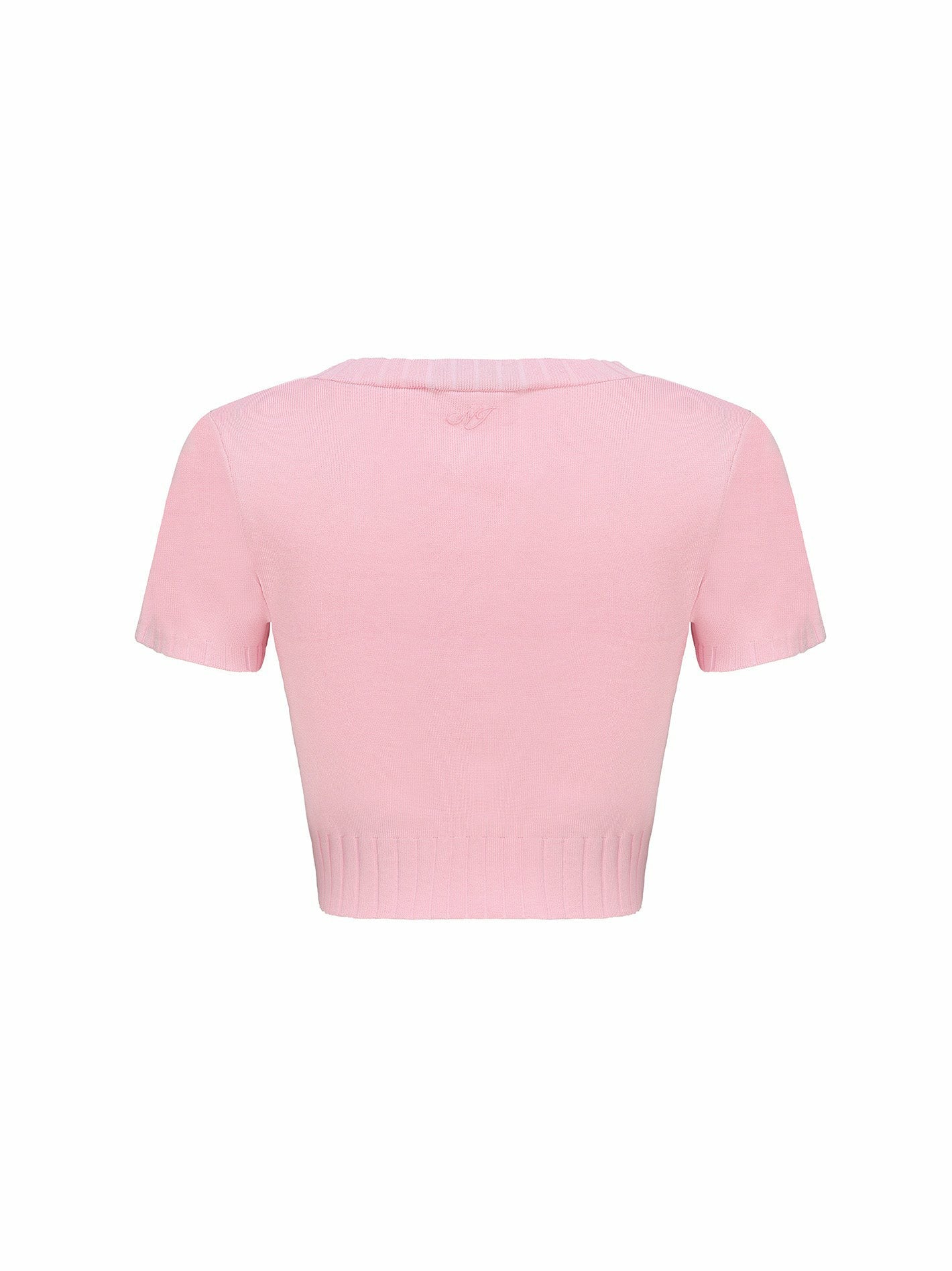 Nana Jacqueline Kennedy Knit Top Set: Pink Knit Set for Resort Brunch Pink