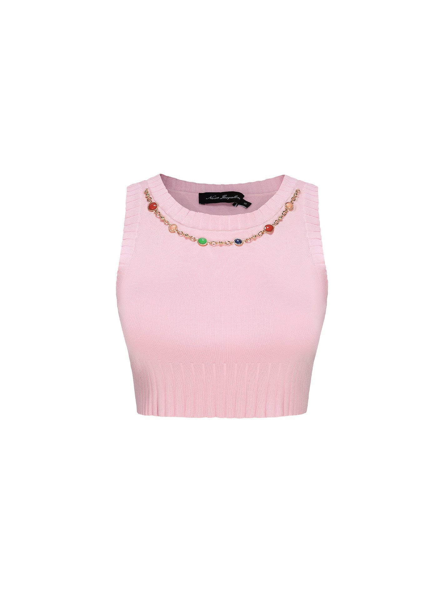 Nana Jacqueline Kennedy Knit Top Set: Pink Knit Set for Resort Brunch Pink