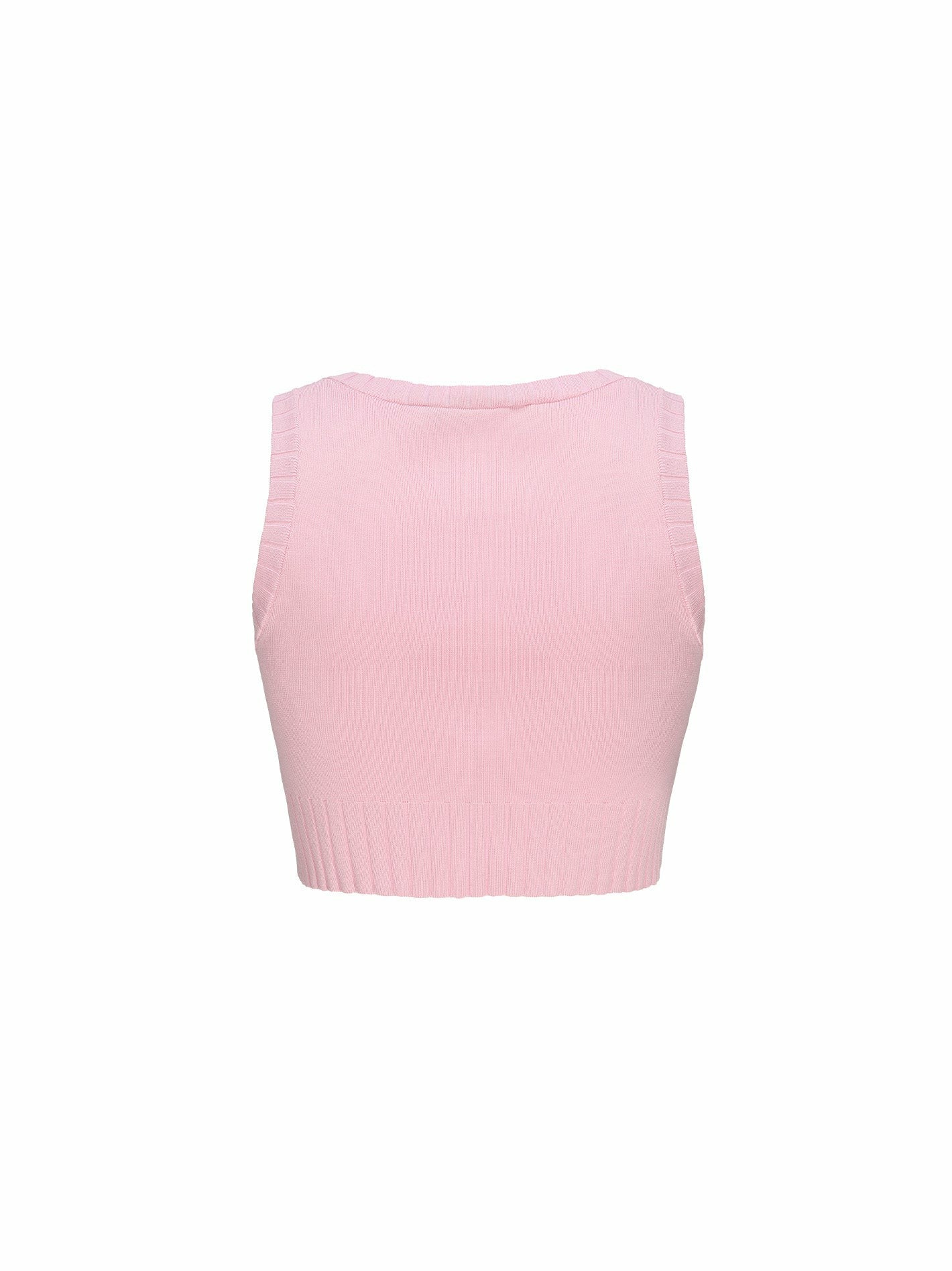Nana Jacqueline Kennedy Knit Top Set: Pink Knit Set for Resort Brunch Pink