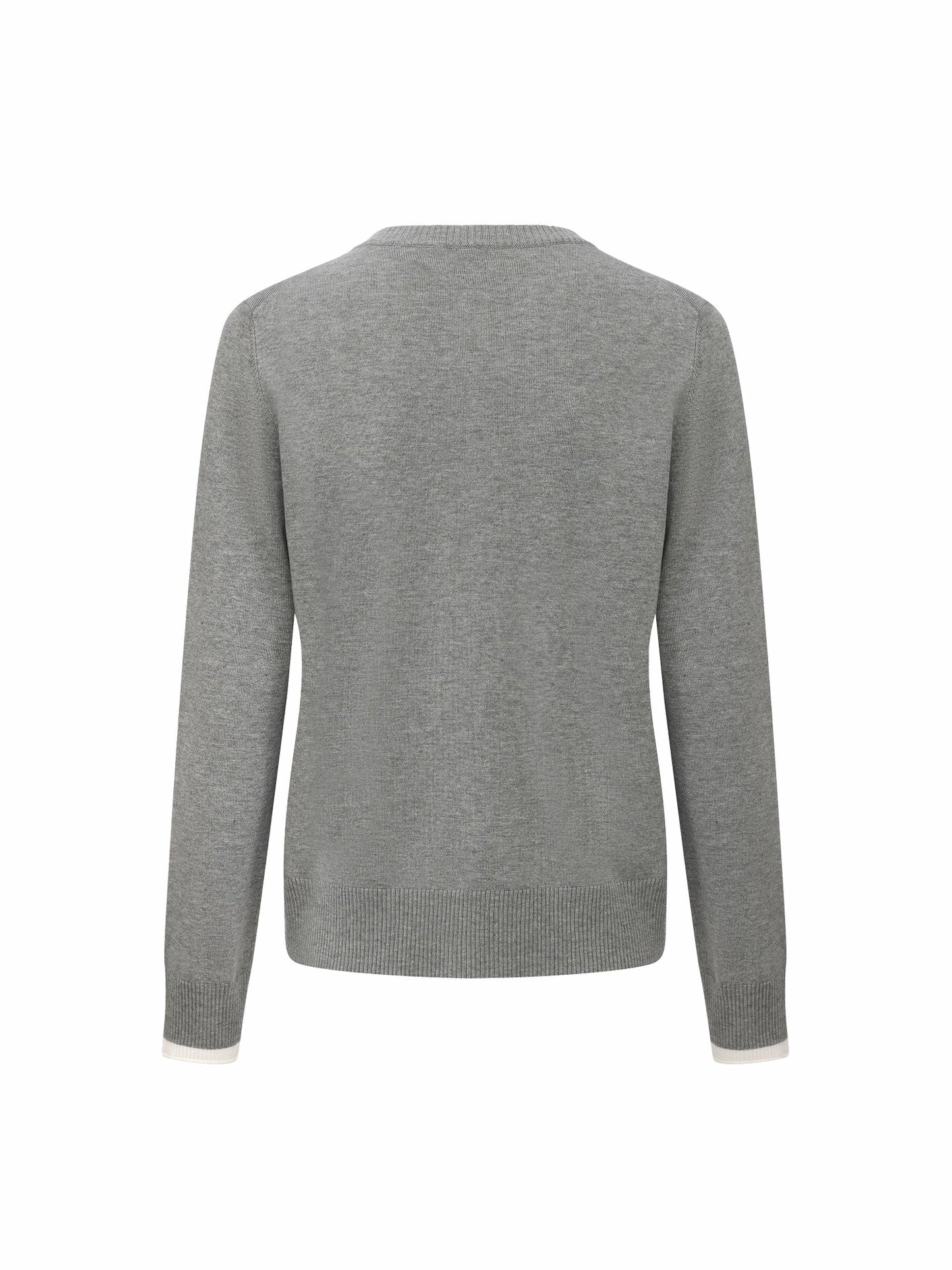 Nana Jacqueline Grey Relaxed Knit Cardigan Grey