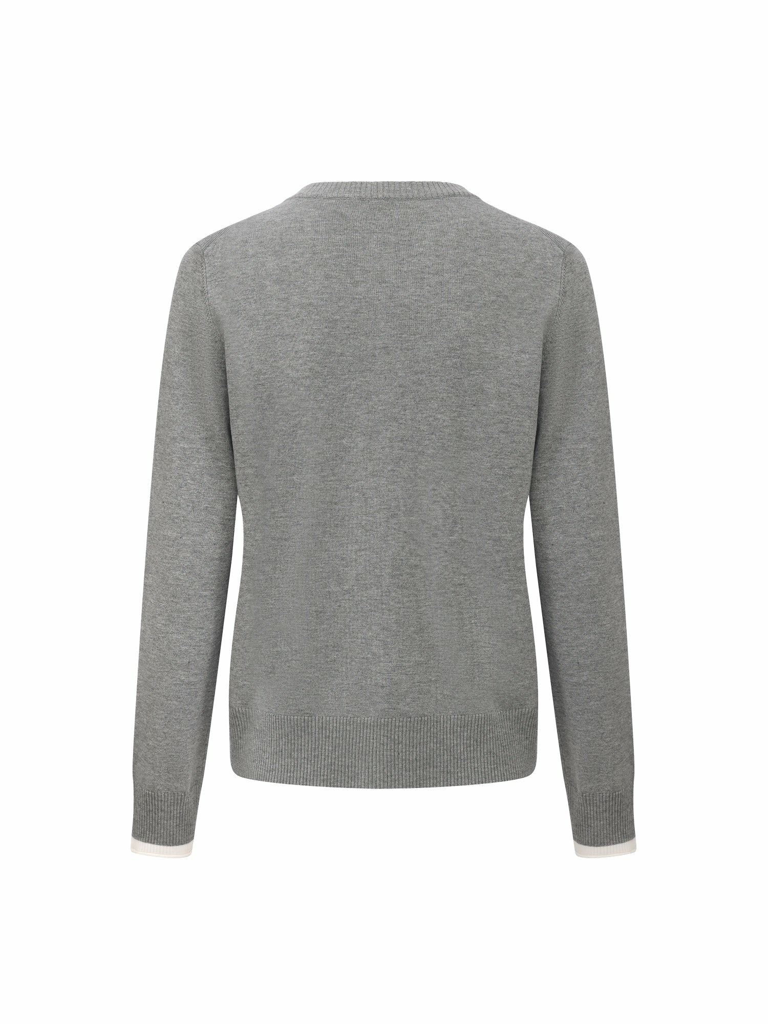 Nana Jacqueline Grey Relaxed Knit Cardigan Grey