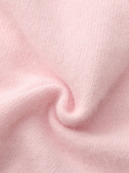 Nana Jacqueline Brigitte Off-Shoulder Knit Pink Top: Pink Knit Top for Brunch Pink