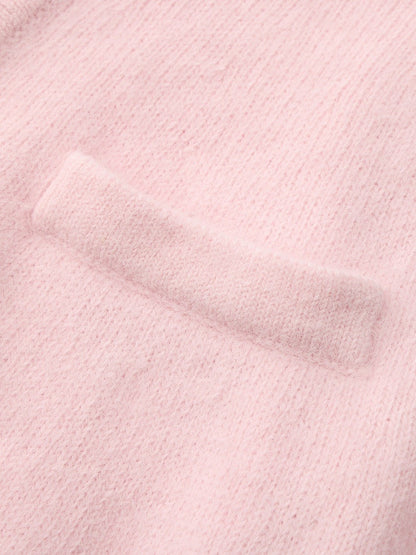 Nana Jacqueline Brigitte Off-Shoulder Knit Pink Top: Pink Knit Top for Brunch Pink
