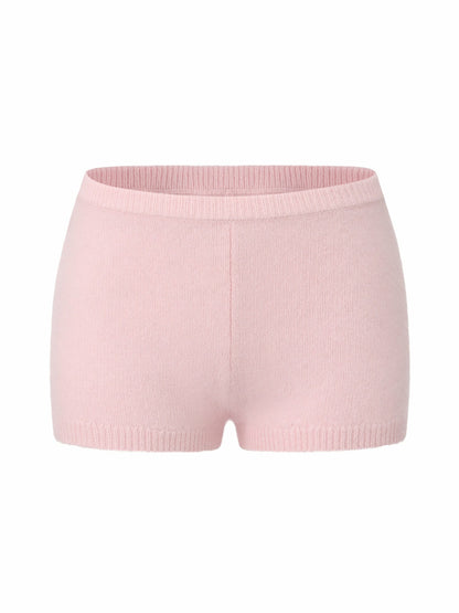 Nana Jacqueline Brigitte Brushed Knit Blush Pink Lounge Shorts Pink
