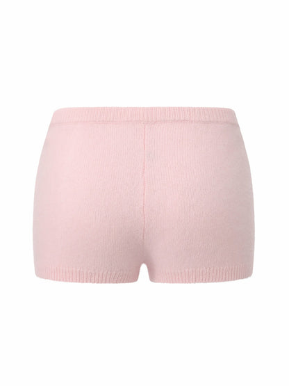 Nana Jacqueline Brigitte Brushed Knit Blush Pink Lounge Shorts Pink