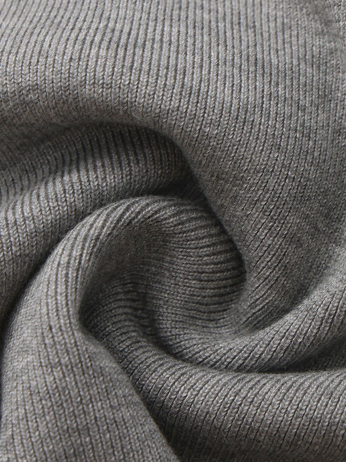 Nana Jacqueline Grey Contrast-Trim Fitted Knit Vest Grey