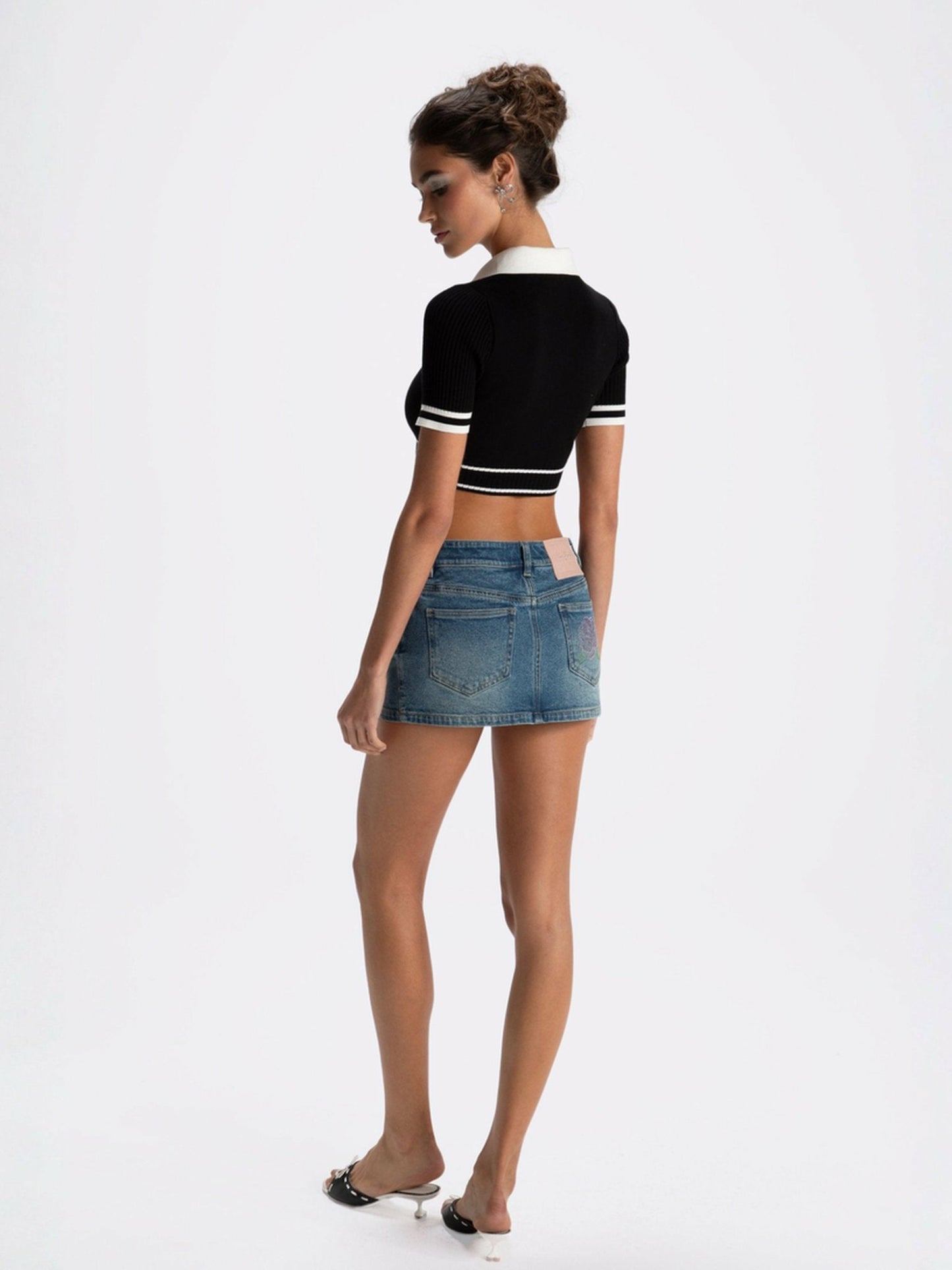Nana Jacqueline Samantha Knit Top: Black Knit Top for Country Club Brunch Black
