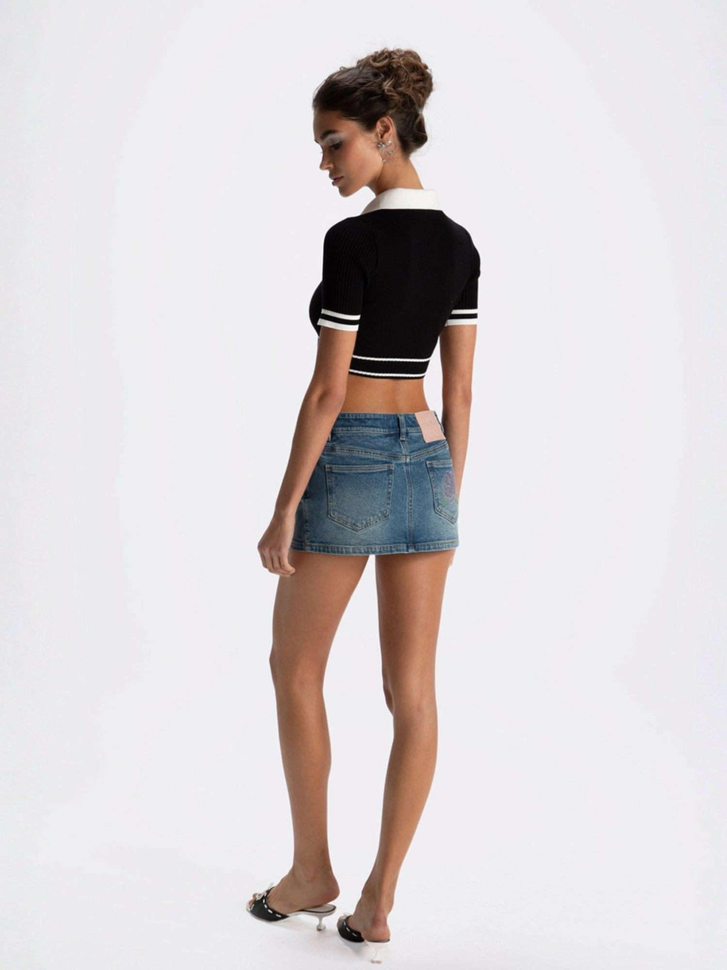 Nana Jacqueline Samantha Knit Top: Black Knit Top for Country Club Brunch Black