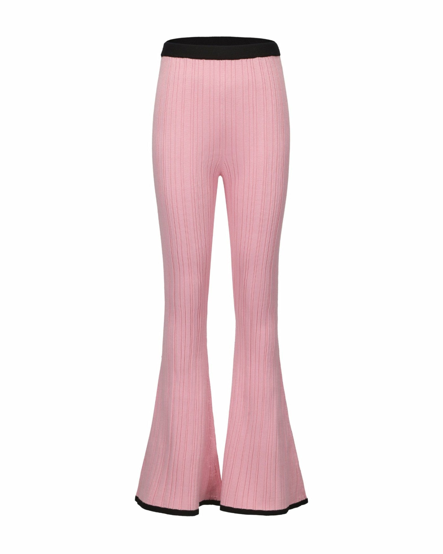Nana Jacqueline Eliza Pants: Pink Knit Pants for Resort Brunch Pink
