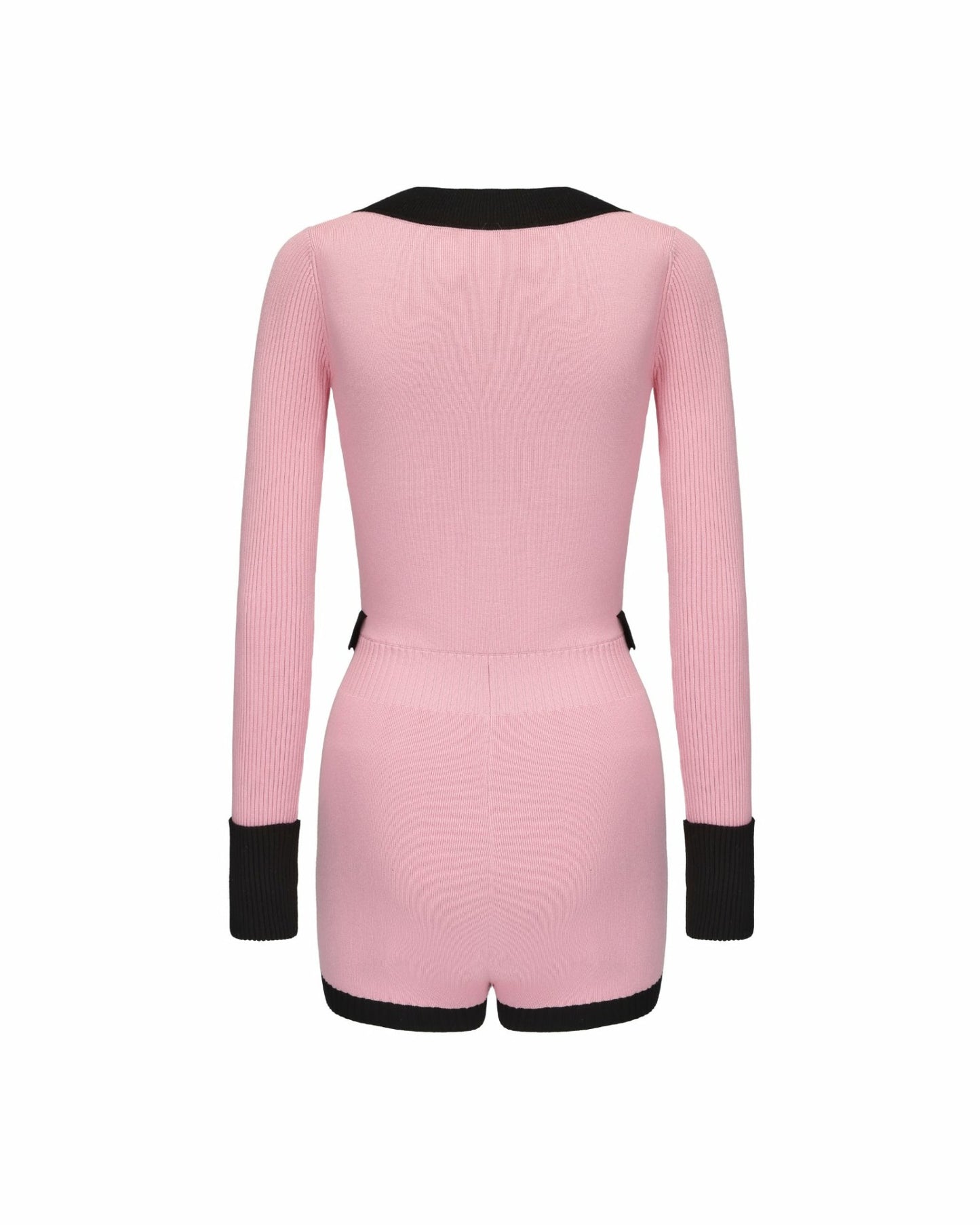 Nana Jacqueline Matilda Knit Jumpsuit: Pink Knit Jumpsuit for Resort Brunch Pink