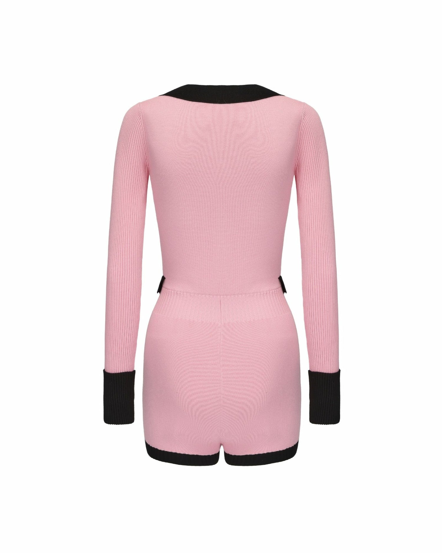 Nana Jacqueline Matilda Knit Jumpsuit: Pink Knit Jumpsuit for Resort Brunch Pink