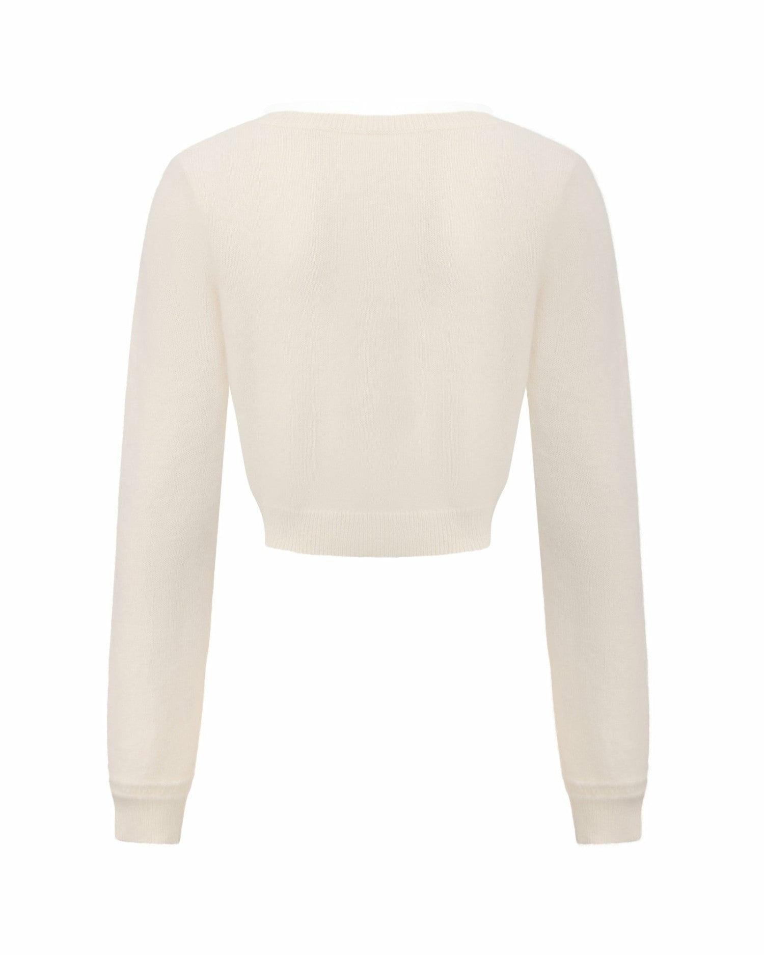 Nana Jacqueline Mirabelle Knitted Cardigan: White Cardigan for Brunch White