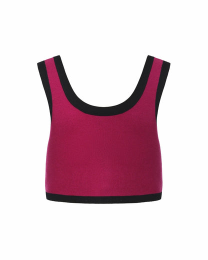 Nana Jacqueline Lisette Knit Set: Magenta Knit Set for Country Club Brunch Magenta