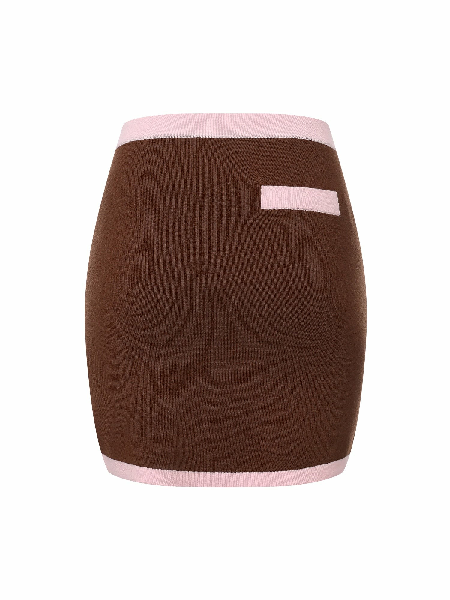 Nana Jacqueline Brown Contrast-Trim Knit Three-Piece Set Light Brown