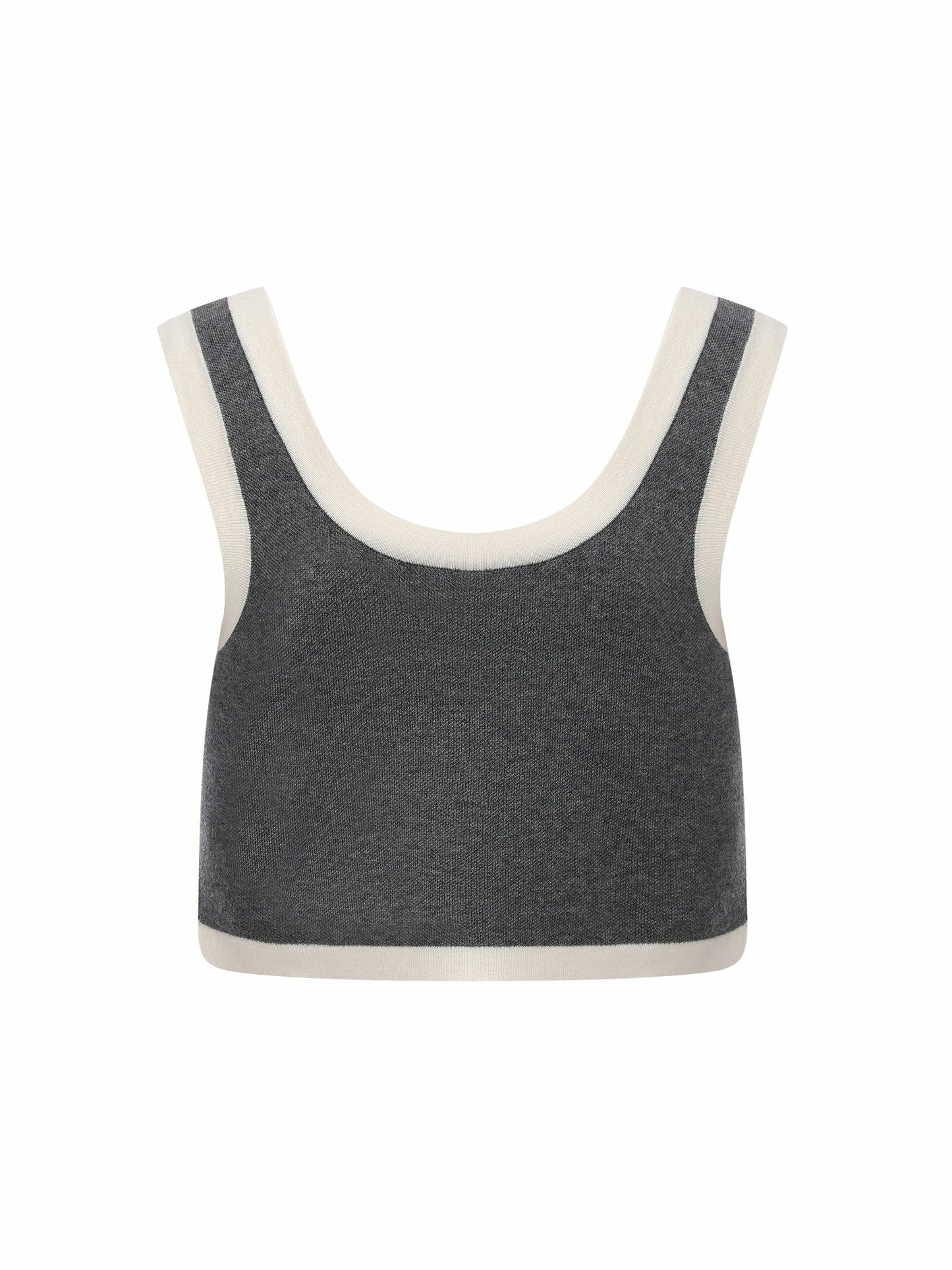 Nana Jacqueline Grey Contrast-Trim Knit Three-Piece Set – Grey Grey