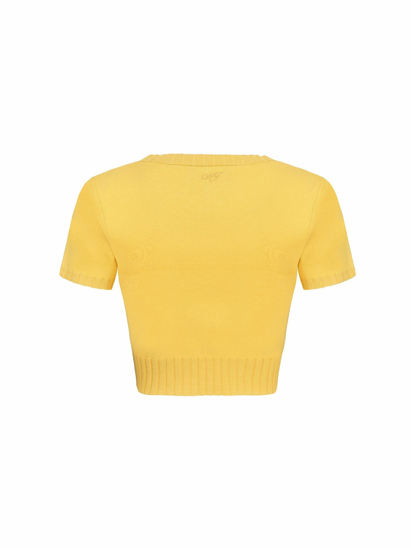 Nana Jacqueline Kennedy Knit Top Set: Yellow Knit Set for Brunch Yellow