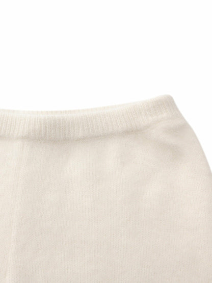 Nana Jacqueline Brigitte Brushed Knit White Lounge Shorts White
