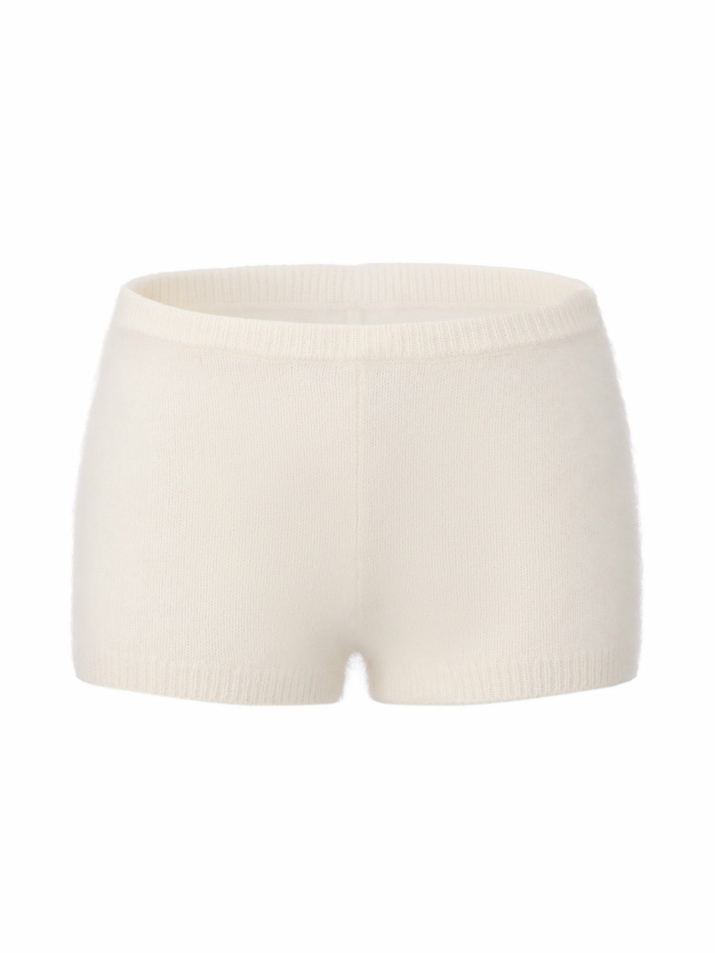 Nana Jacqueline Brigitte Brushed Knit White Lounge Shorts White
