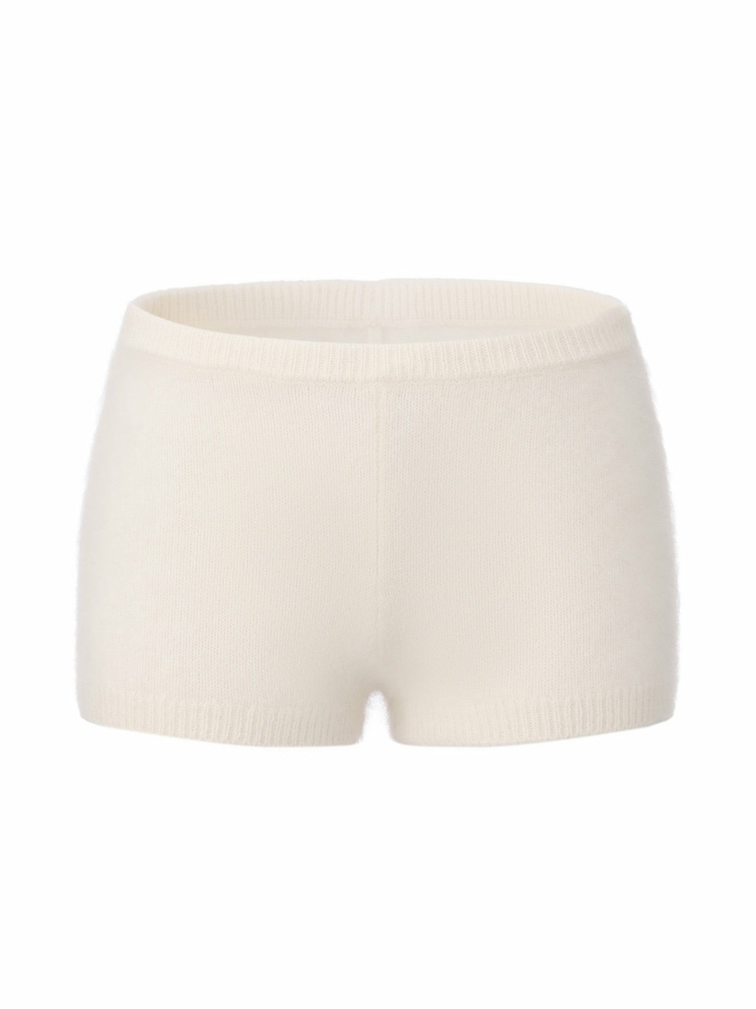 Nana Jacqueline Brigitte Brushed Knit White Lounge Shorts White