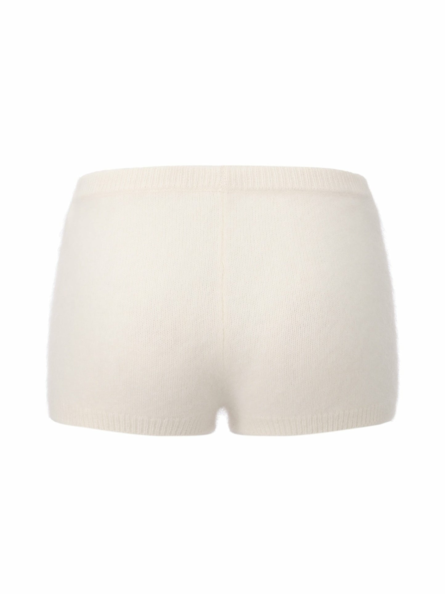 Nana Jacqueline Brigitte Brushed Knit White Lounge Shorts White