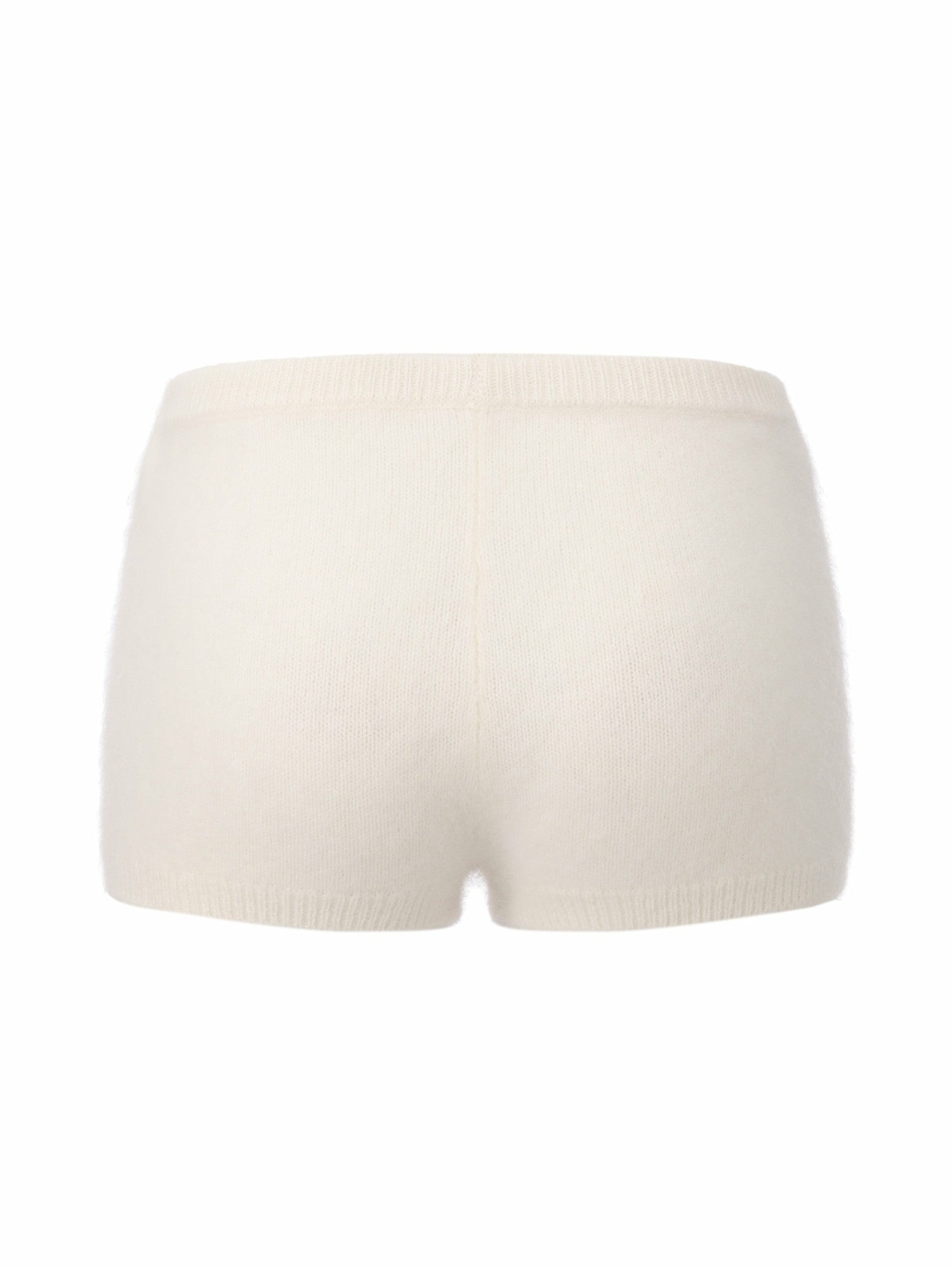 Nana Jacqueline Brigitte Brushed Knit White Lounge Shorts White