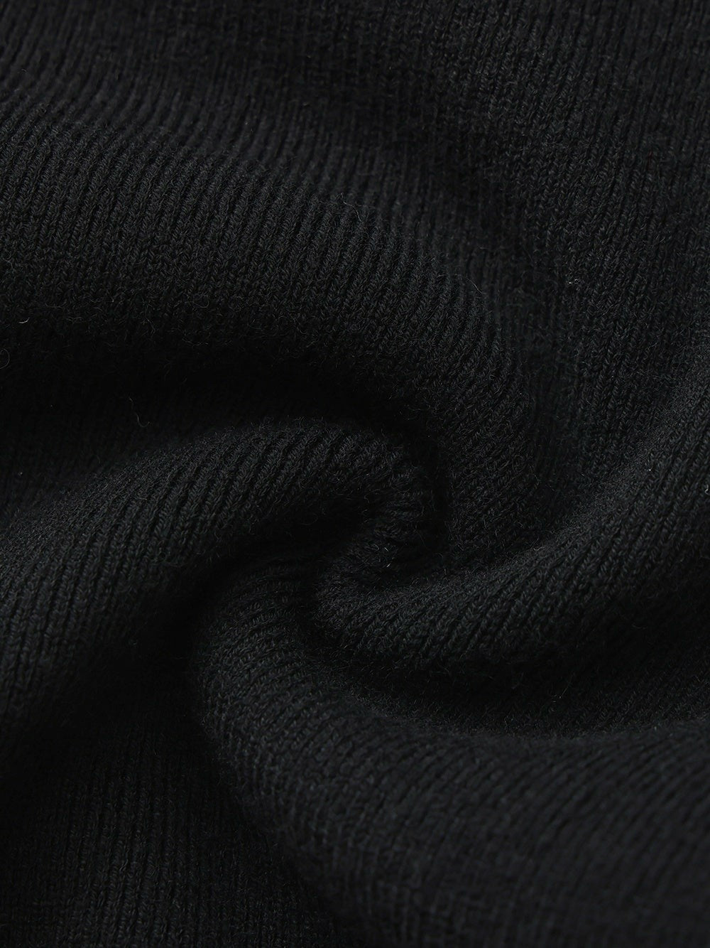 Nana Jacqueline Yvette Contrast Knit Black Cardigan: Black Cardigan for Weekend Brunch Black