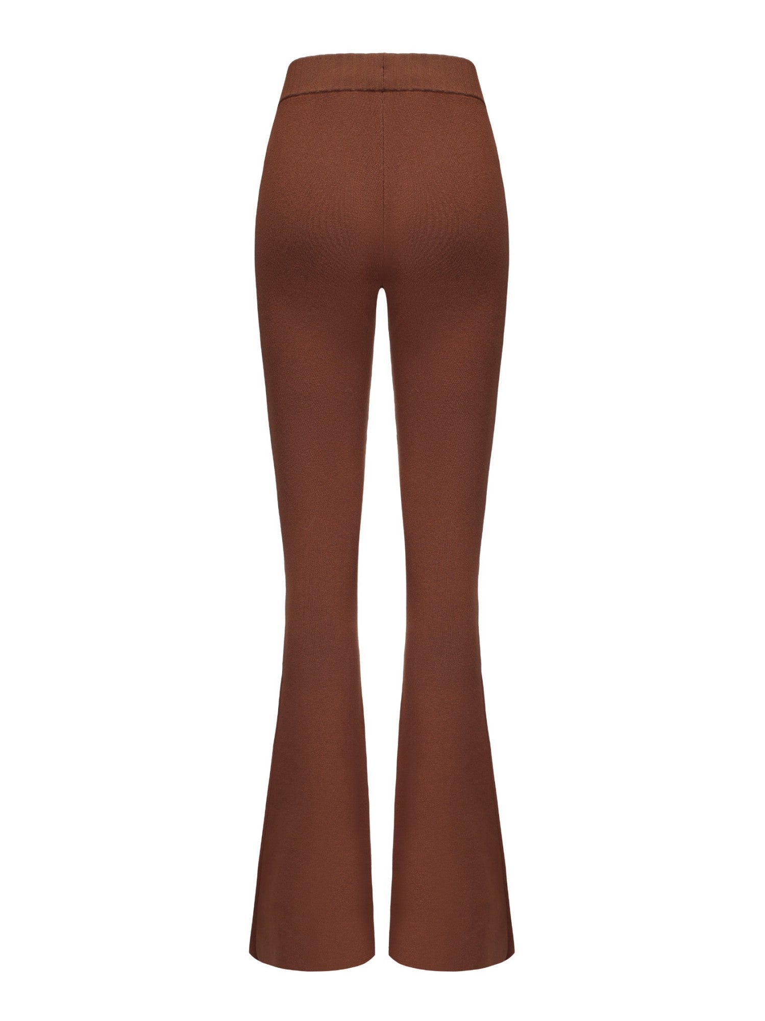 Nana Jacqueline Holly Pants: Brown Knit Pants for Resort Brunch Brown