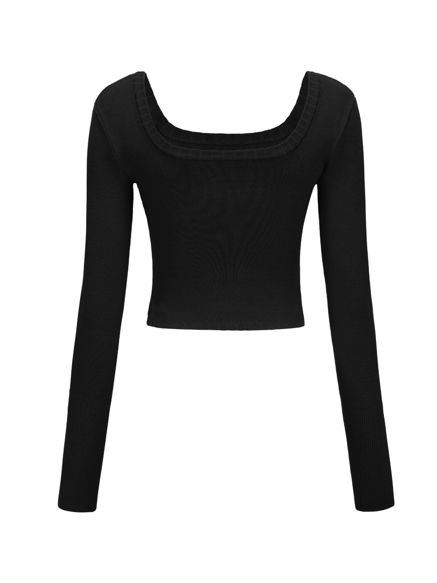 Nana Jacqueline Holly Top: Black Knit Top for Brunch Black