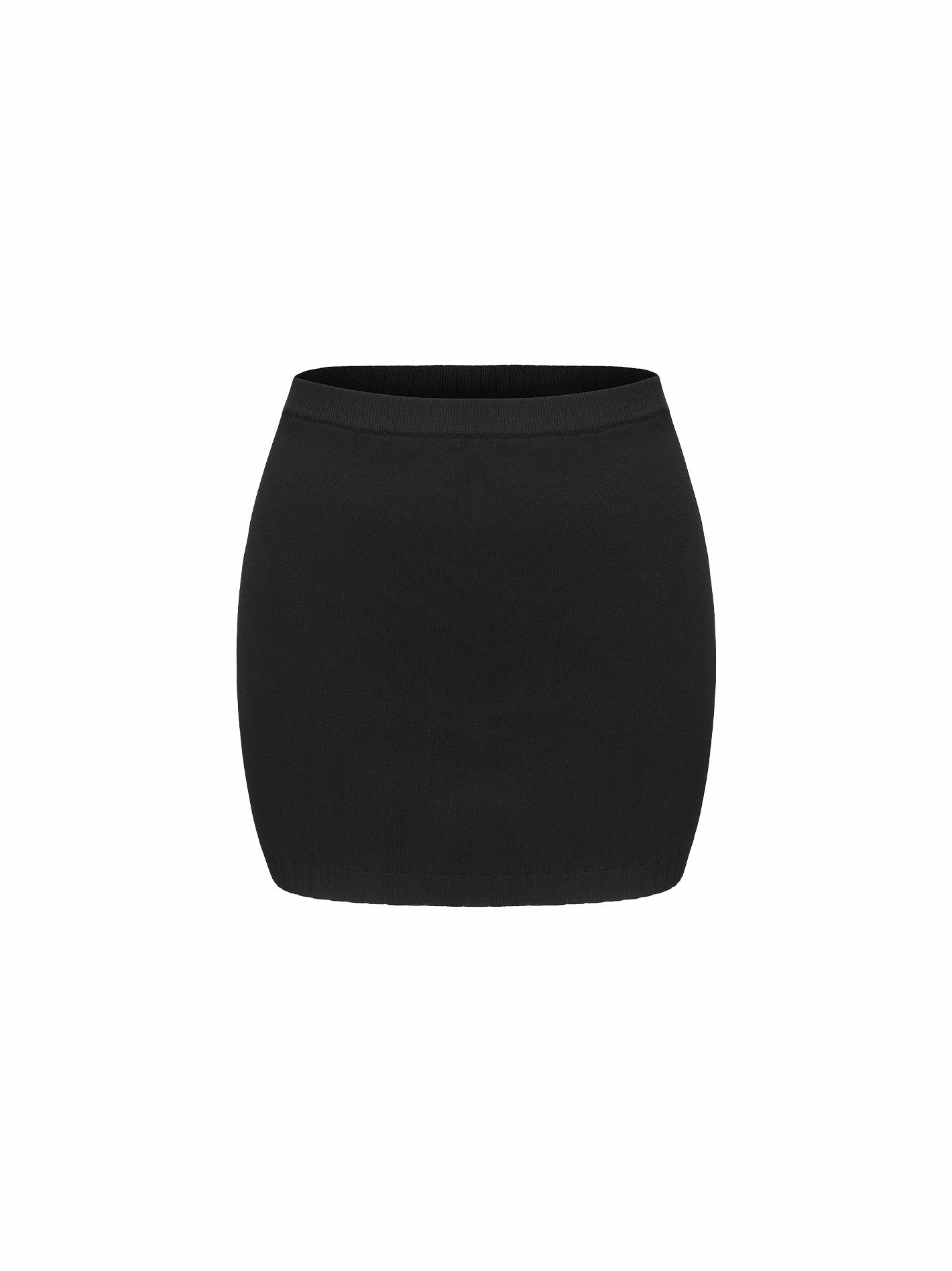 Nana Jacqueline Kennedy Knit Skirt: Black Mini Skirt for Girls' Night Out Black