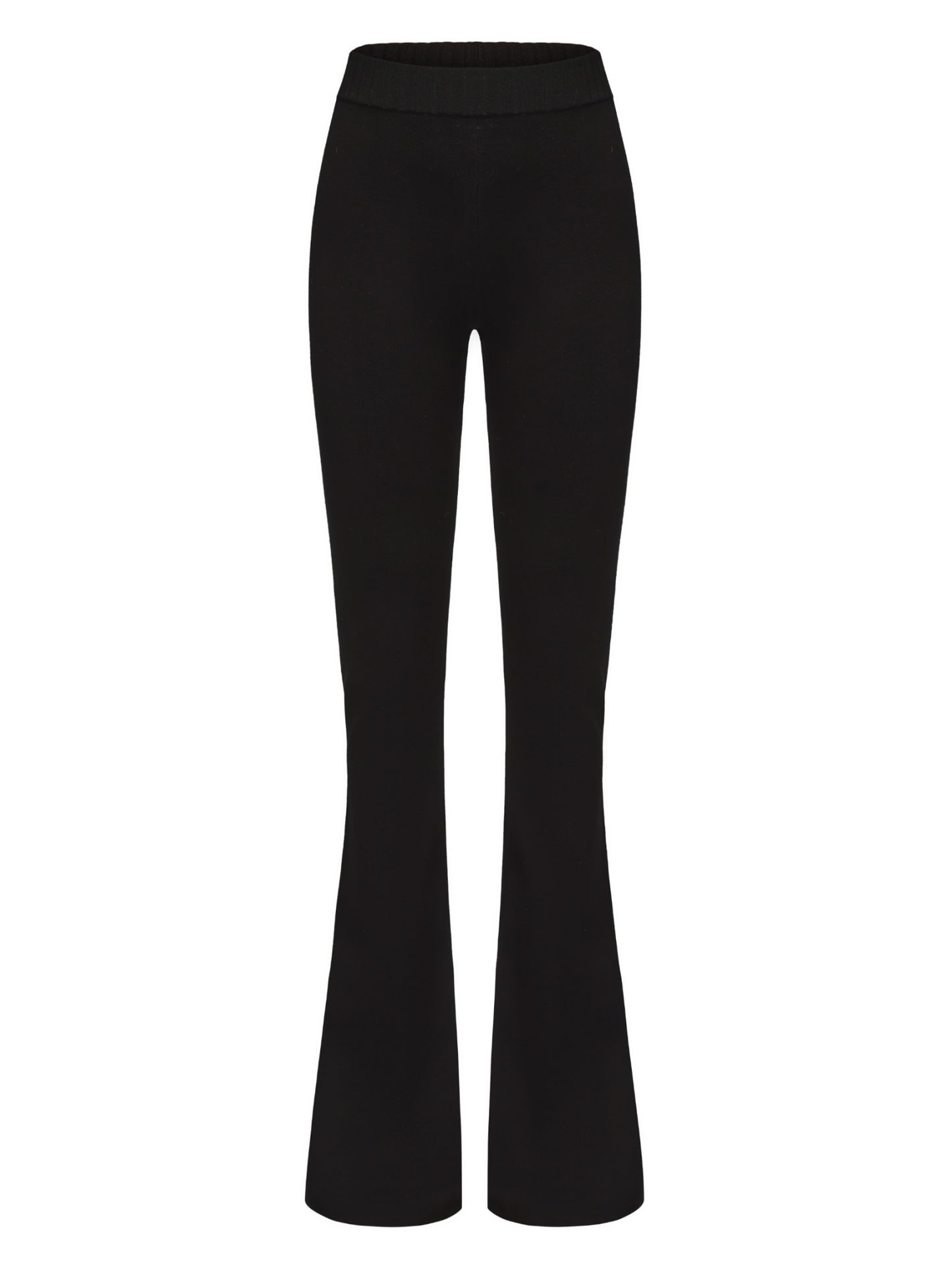 Nana Jacqueline Holly Pants: Black Knit Pants for Resort Brunch Black