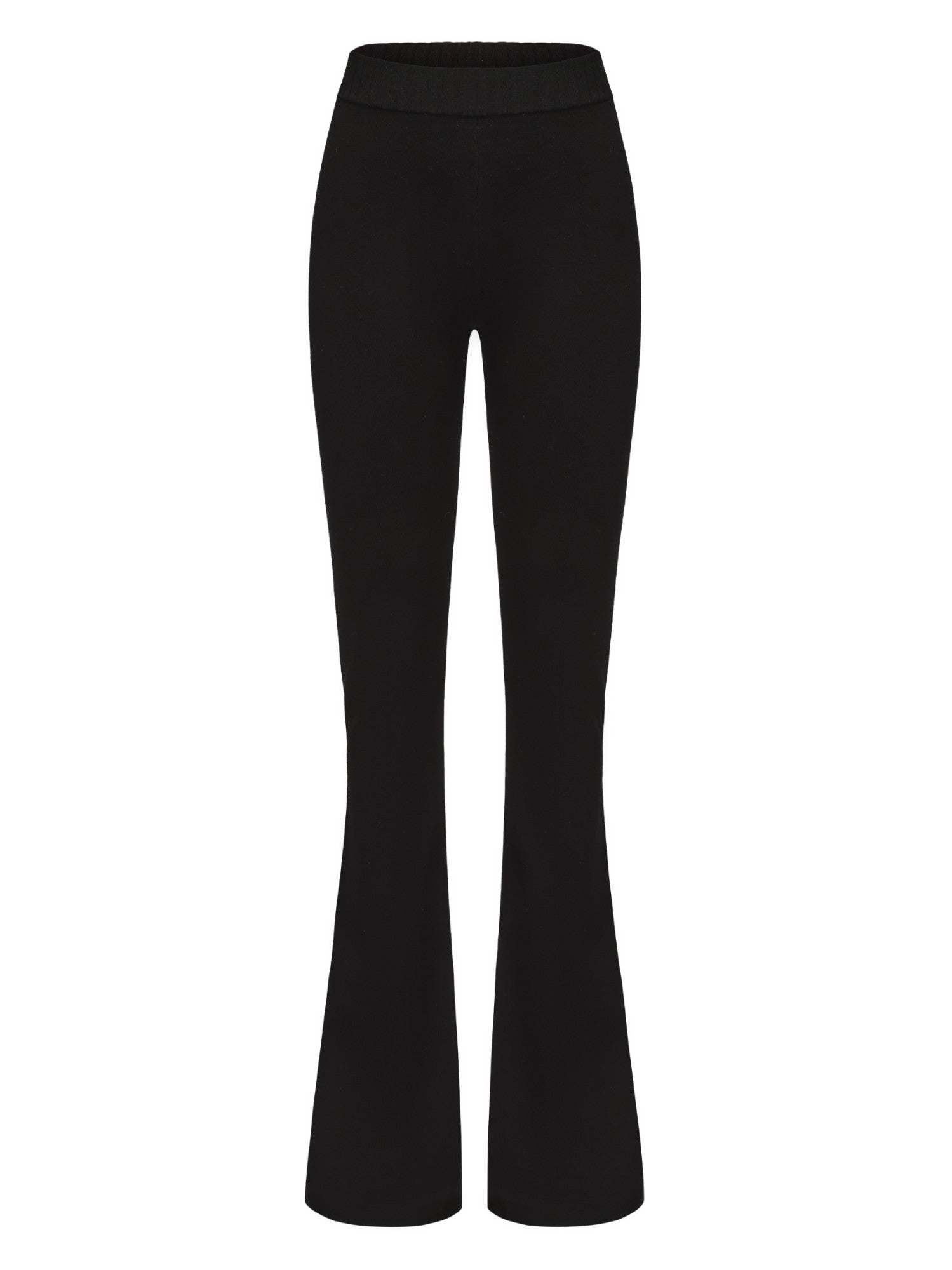 Nana Jacqueline Holly Pants: Black Knit Pants for Resort Brunch Black