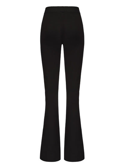 Nana Jacqueline Holly Pants: Black Knit Pants for Resort Brunch Black