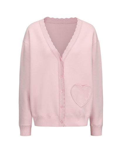 Nana Jacqueline Carrie Cardigan: Pink Cardigan for Brunch Pink