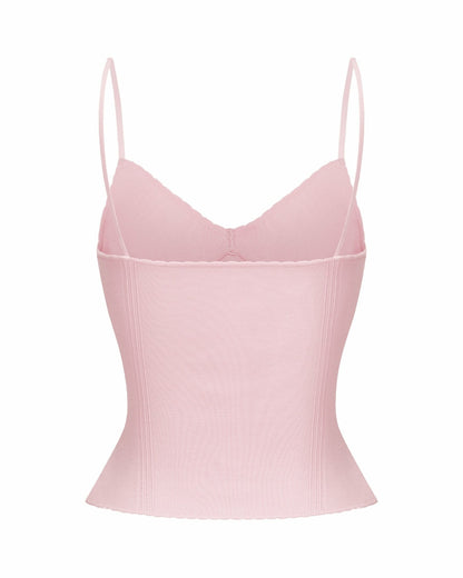 Nana Jacqueline Carrie Top: Pink Knit Top for Brunch Pink