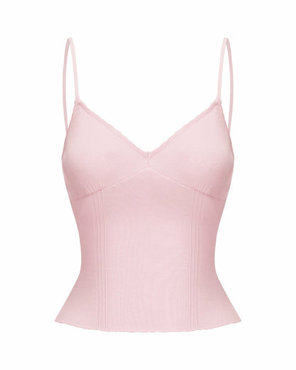 Nana Jacqueline Carrie Top: Pink Knit Top for Brunch Pink