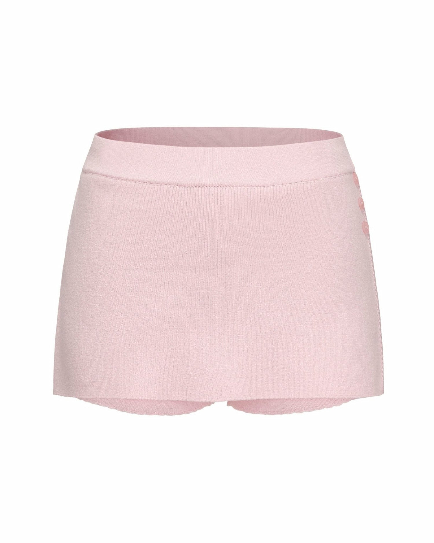 Nana Jacqueline Carrie Shorts: Pink Knit Shorts for Resort Brunch Pink