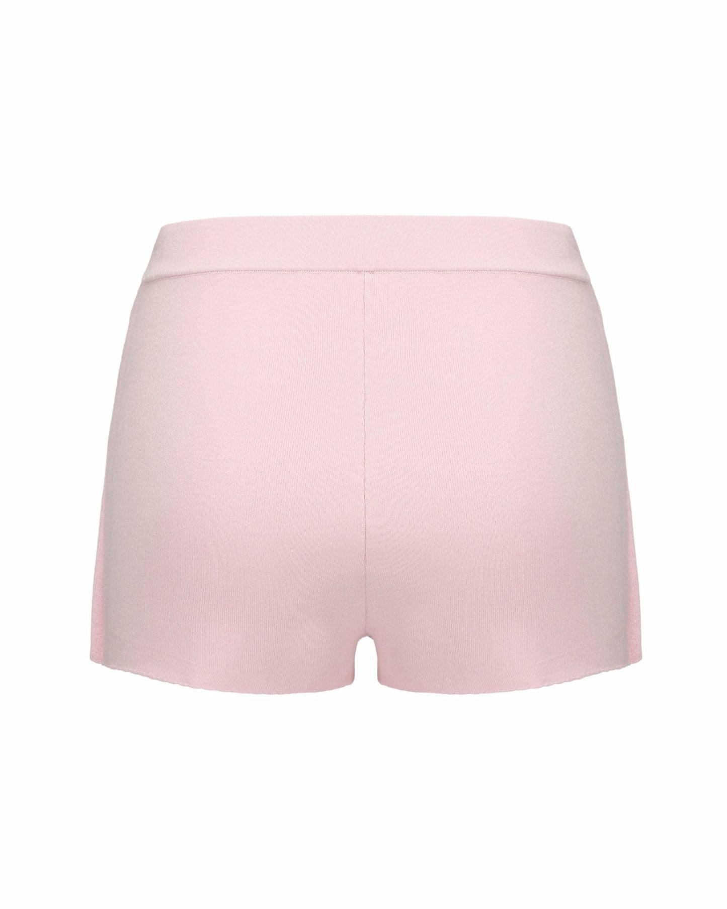 Nana Jacqueline Carrie Shorts: Pink Knit Shorts for Resort Brunch Pink