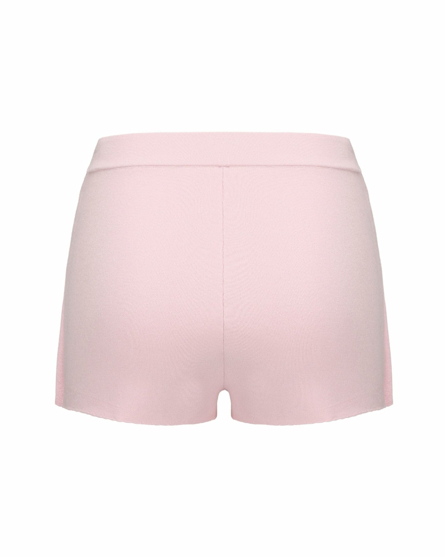 Nana Jacqueline Carrie Shorts: Pink Knit Shorts for Resort Brunch Pink
