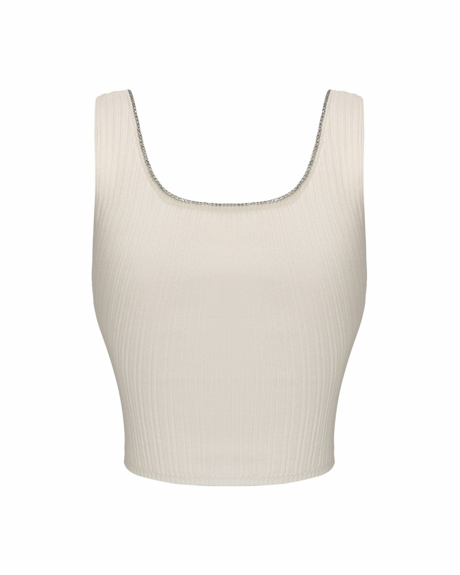 Nana Jacqueline Jenna Top: White Knit Tank Top for Country Club Brunch White